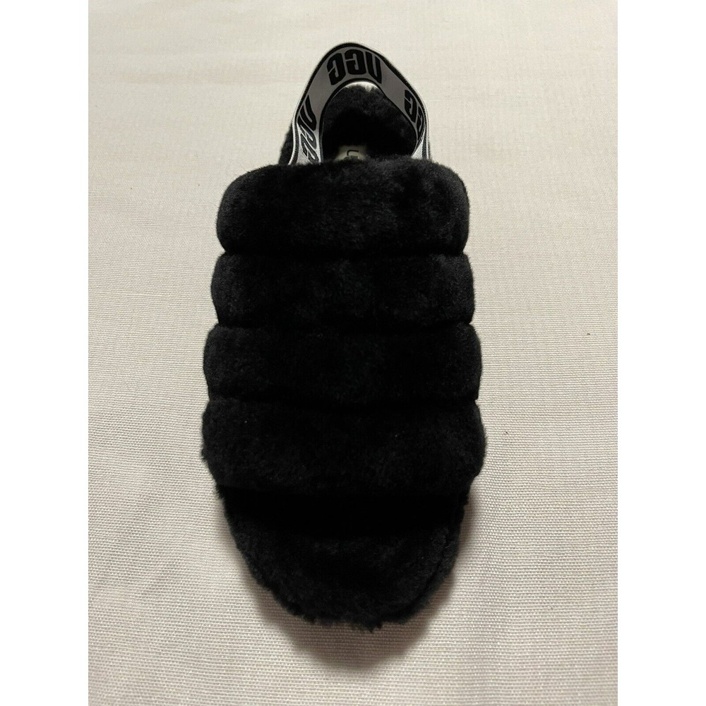 UGG Fluff Yeah Slide Women's Slipper - Black - US Size 10 - Picture 3 of 13